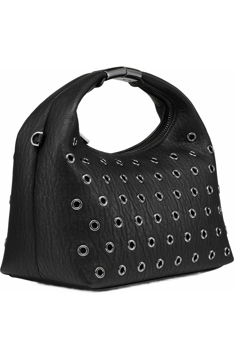 DKNY Mel Top-Zip Hobo Bag, Alternate, color, Blk/Gunmetal
