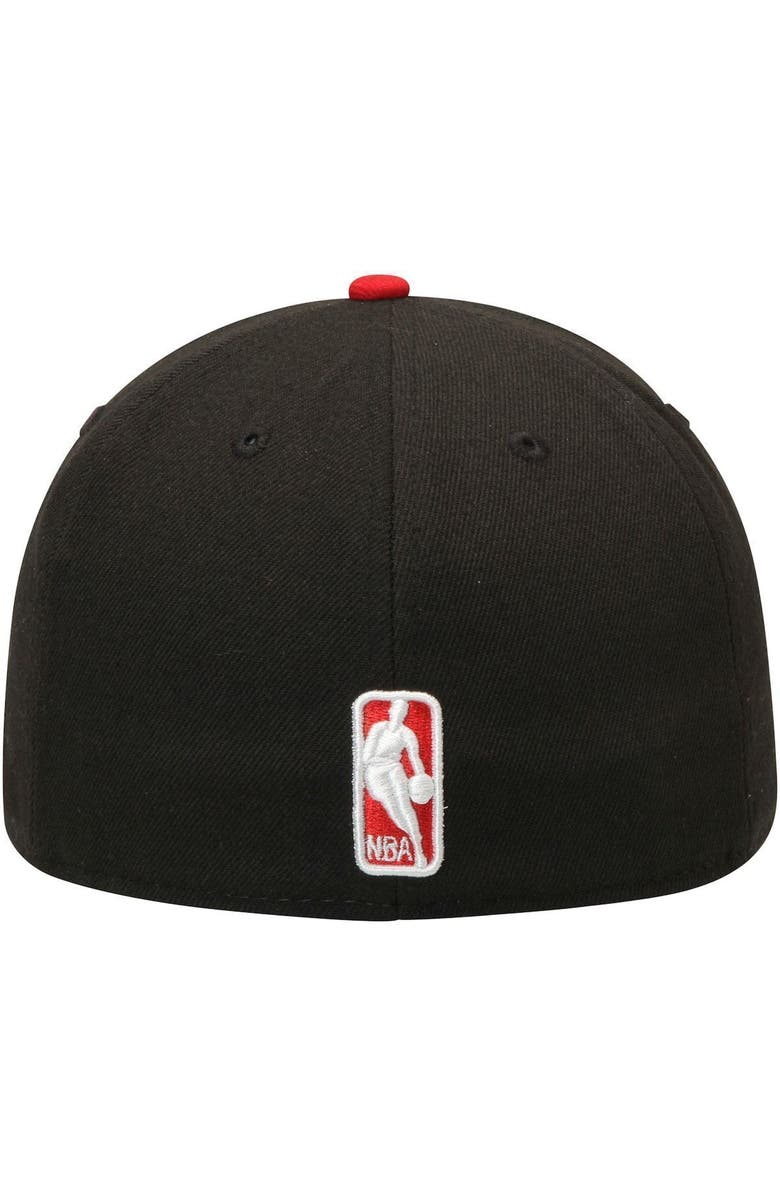 New Era Men's New Era Black/Red Miami Heat Official Team Color 2Tone 59FIFTY Fitted Hat, Alternate, color, Black