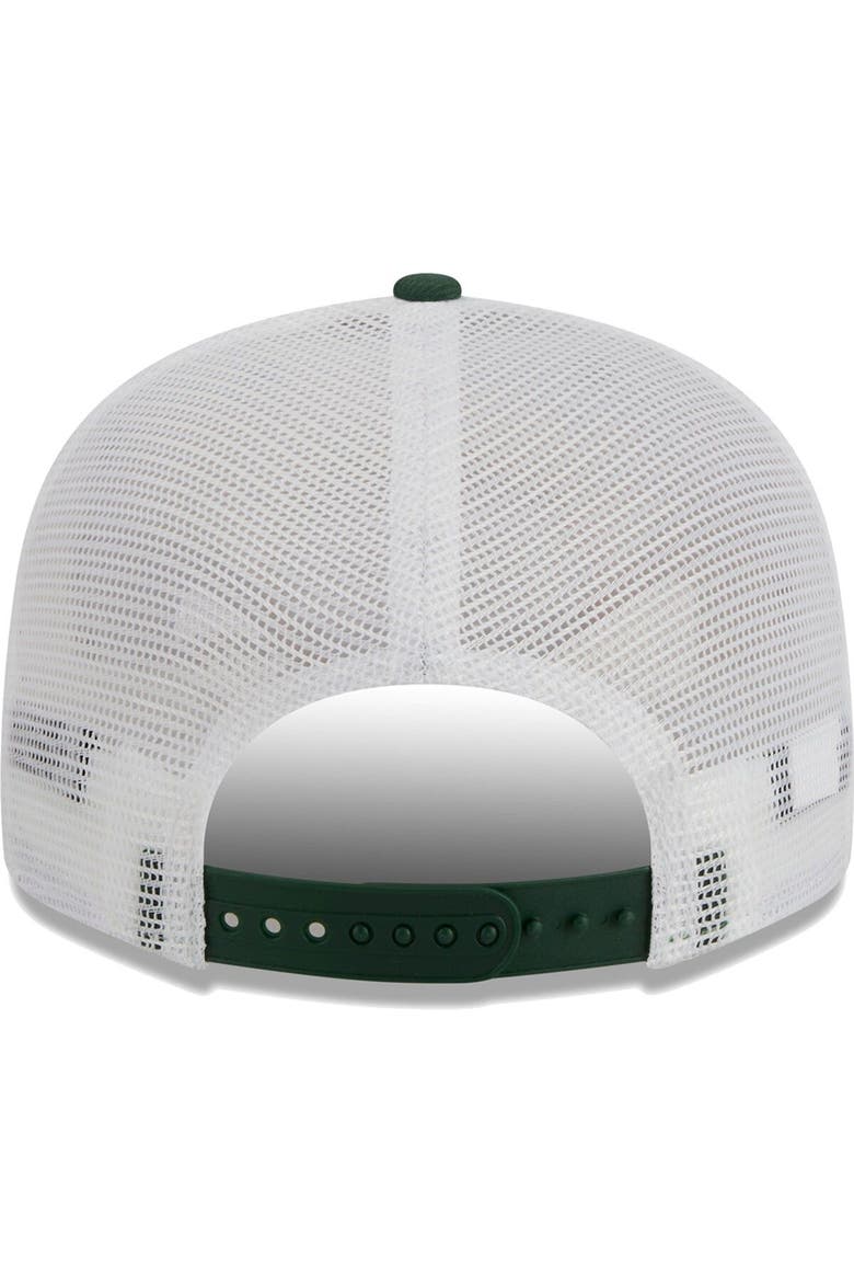 Men's New Era Green Green Bay Packers  Tear Trucker 9FIFTY Snapback Hat, Alternate, color, Green