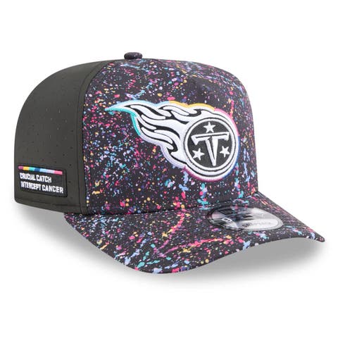 Men's New Era  Black Tennessee Titans 2025 NFL Crucial Catch A-Frame 9FIFTY Snapback Hat