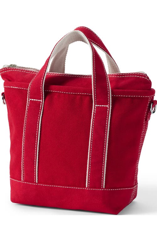 Lands' End Zip Top Canvas Tote Bag