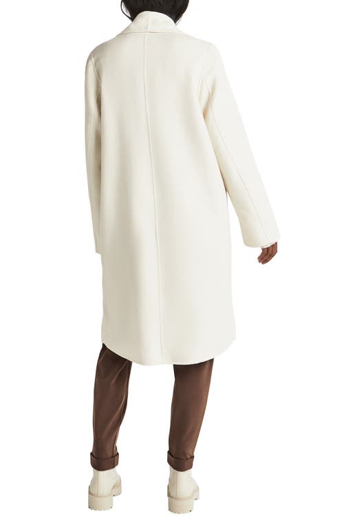 Splendid X Cella Jane Icon Shawl Collar Coat In White