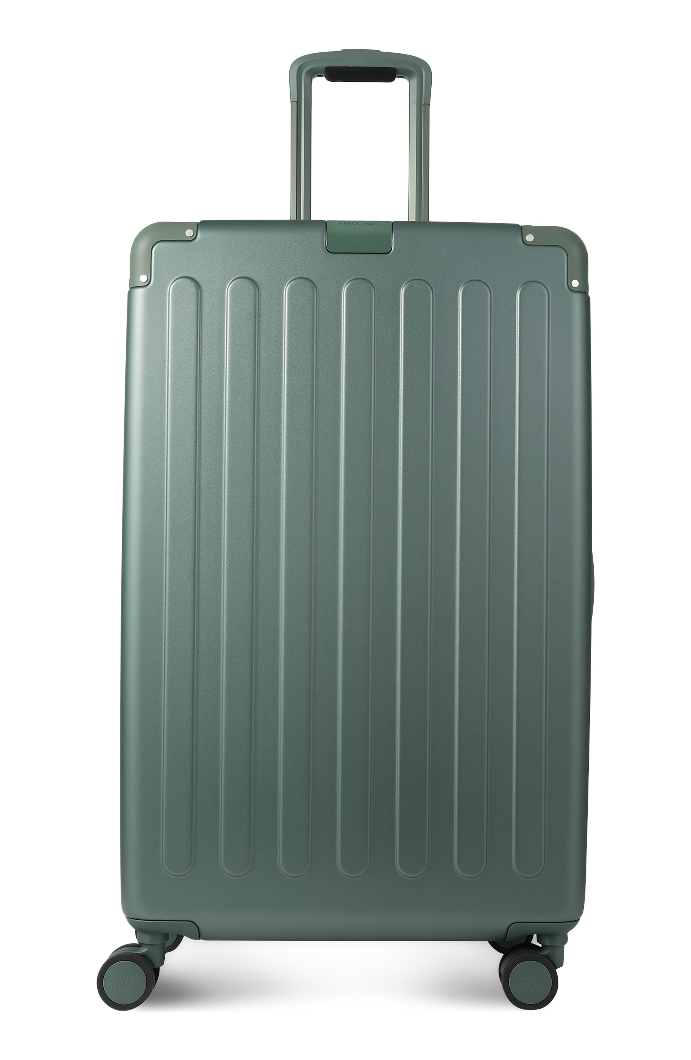 Hedgren Nostos Matte Large Spinner Suitcase, Main, color, Pine