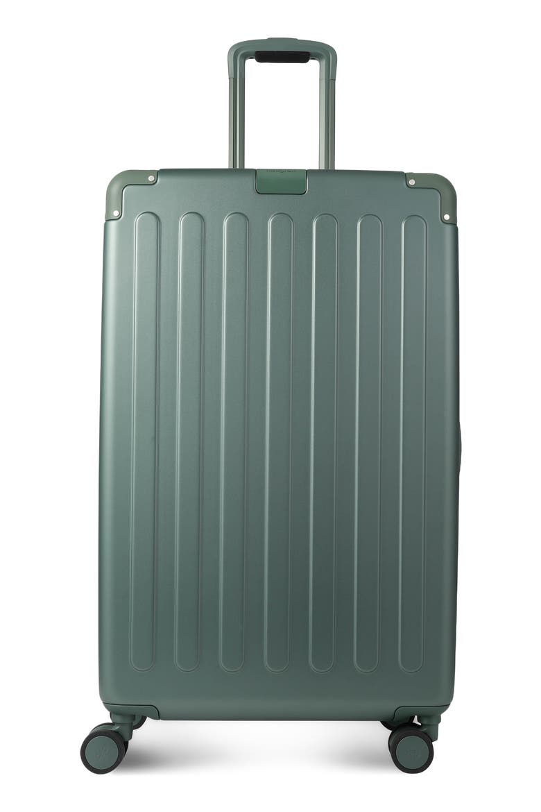 Nostos Matte Large Spinner Suitcase, Main, color, PINE