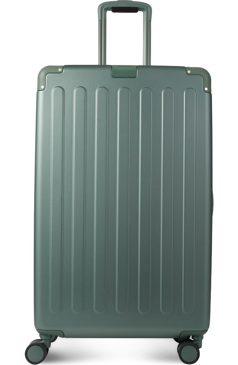 Hedgren Nostos Matte Large Spinner Suitcase, Main, color, Pine