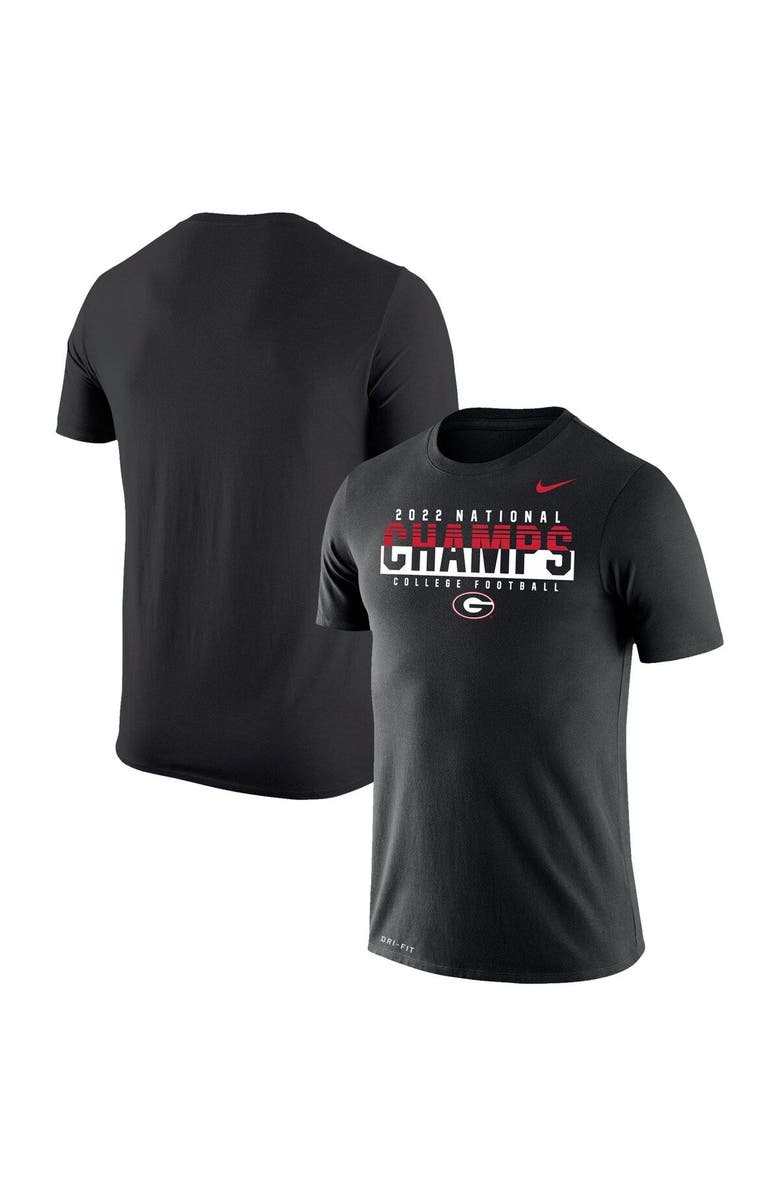 Nike Men's Nike Black Georgia Bulldogs College Football Playoff 2022 National Champions Legend Performance T-Shirt, Main, color,