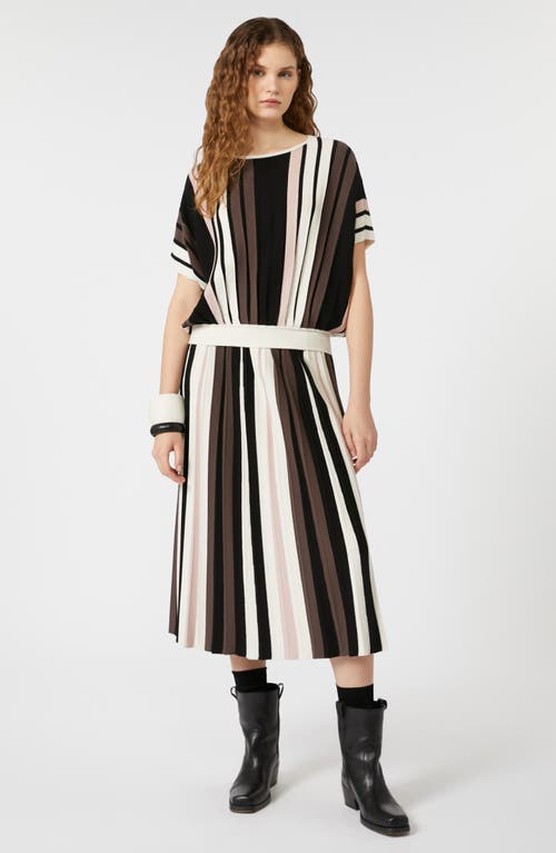 Weekend Max Mara Pegola Stretch Viscose Pleated Jersey In Gold