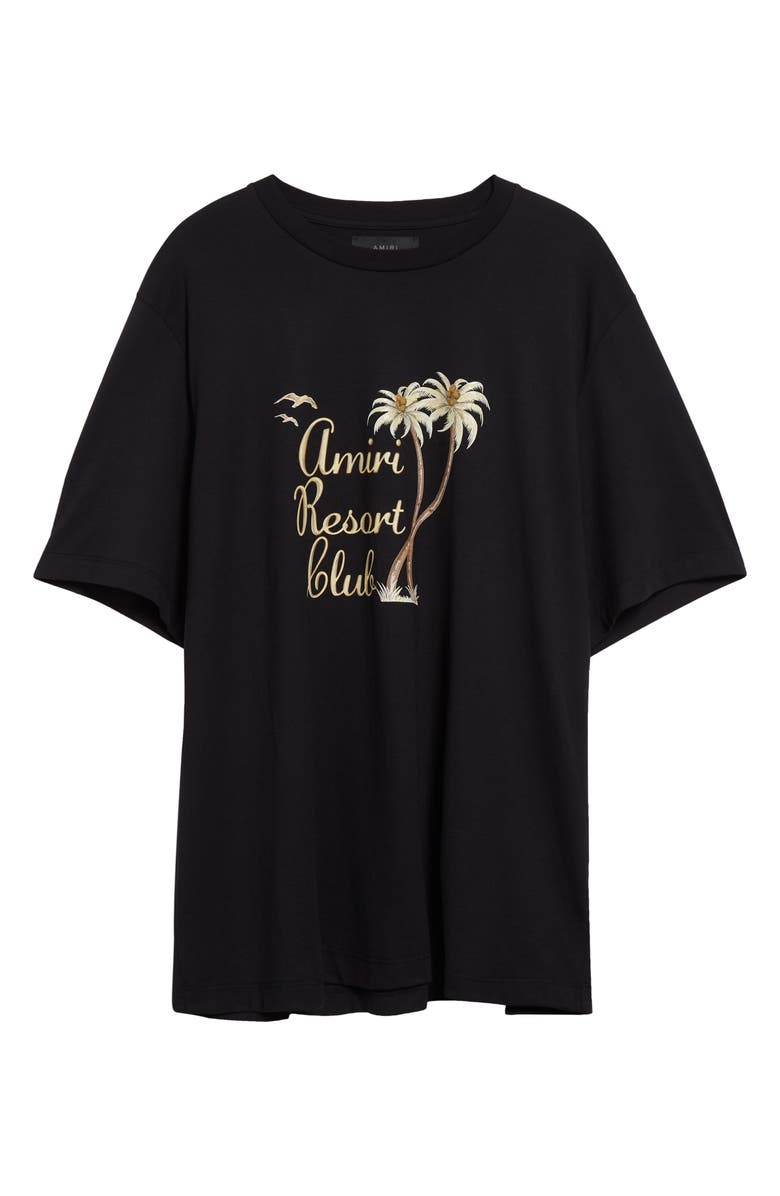 AMIRI Resort Club Graphic T-Shirt, Main, color, Black