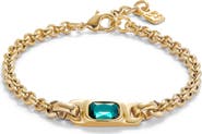 UNODE50 Turquoise Crystal Link Bracelet