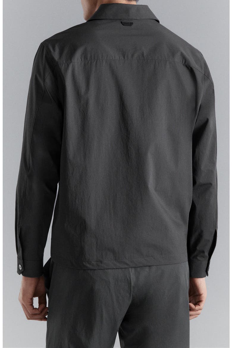 Woven Overshirt, Alternate, color, DARK HEATHER GREY
