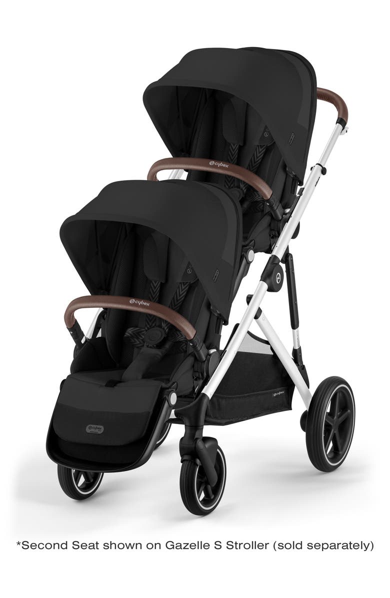 CYBEX Gazelle S Second Seat, Alternate, color, Moon Black