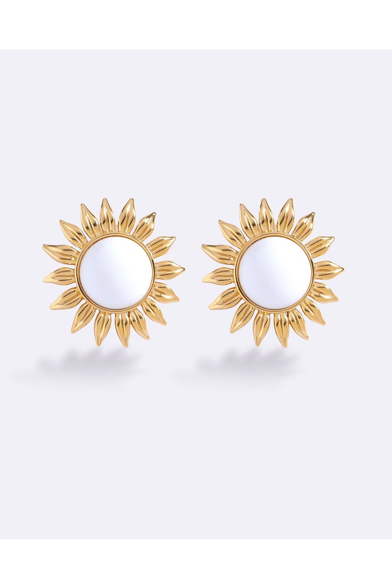 Summer Starts In Monaco Earrings, Main, color, White Glo