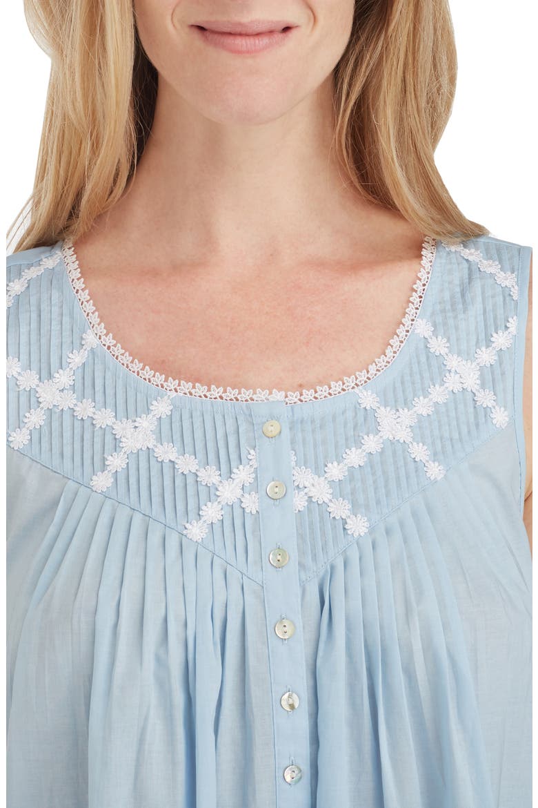 Cotton Lawn Ballet Nightgown, Alternate, color, SOLID BLUE