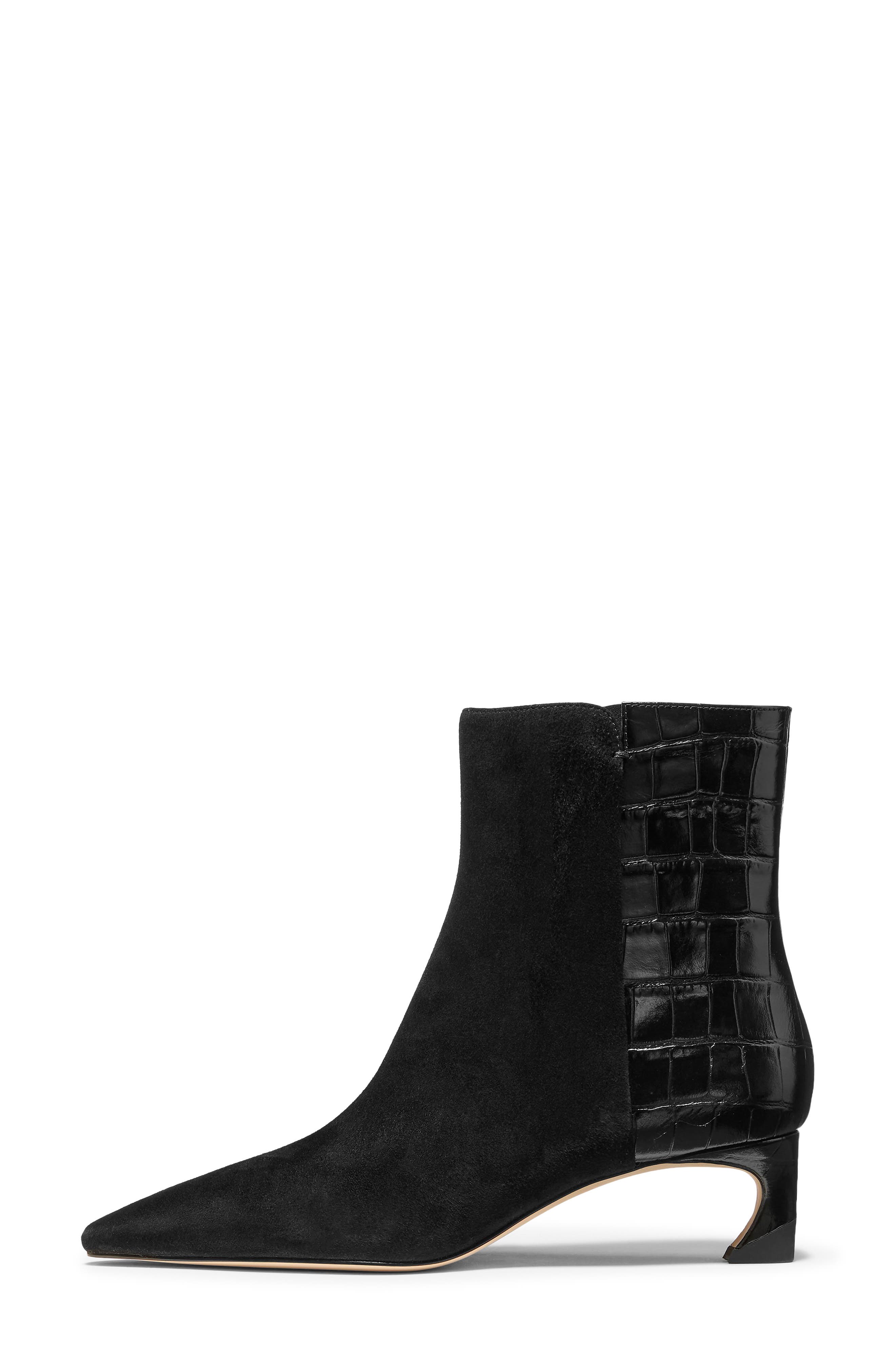 Viv Leather Bootie, Alternate, color, BLACK