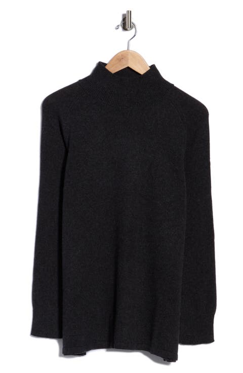 Organic Cotton & Recycled Cashmere Turtleneck Tunic Top