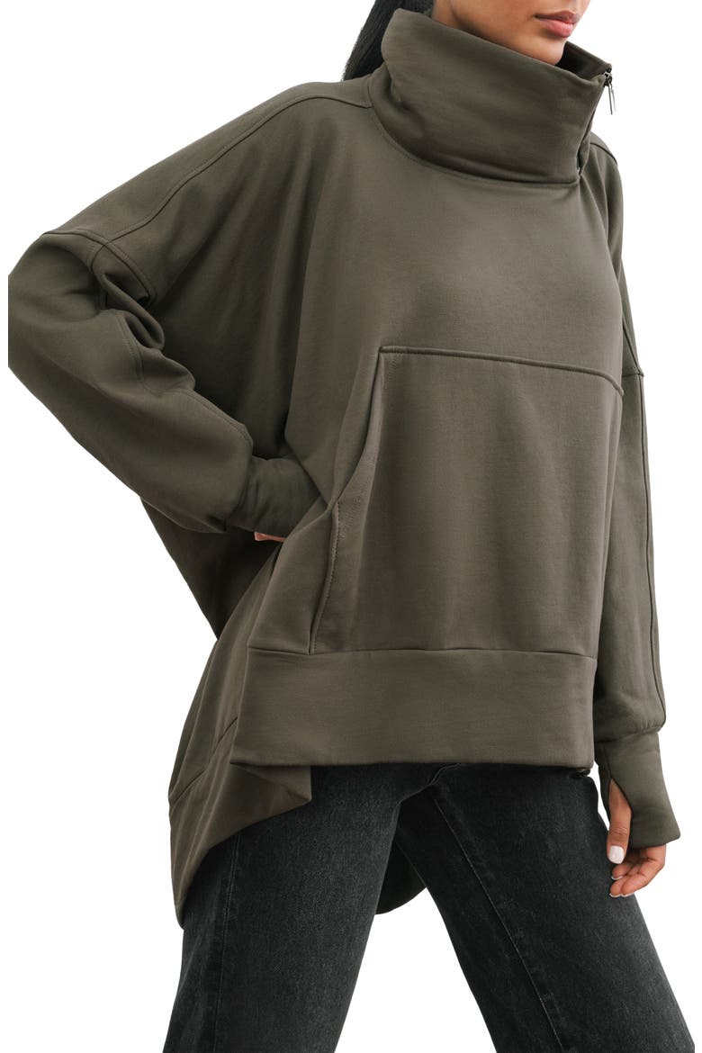 Boerum French Terry Sweatshirt, Alternate, color, OLIVE