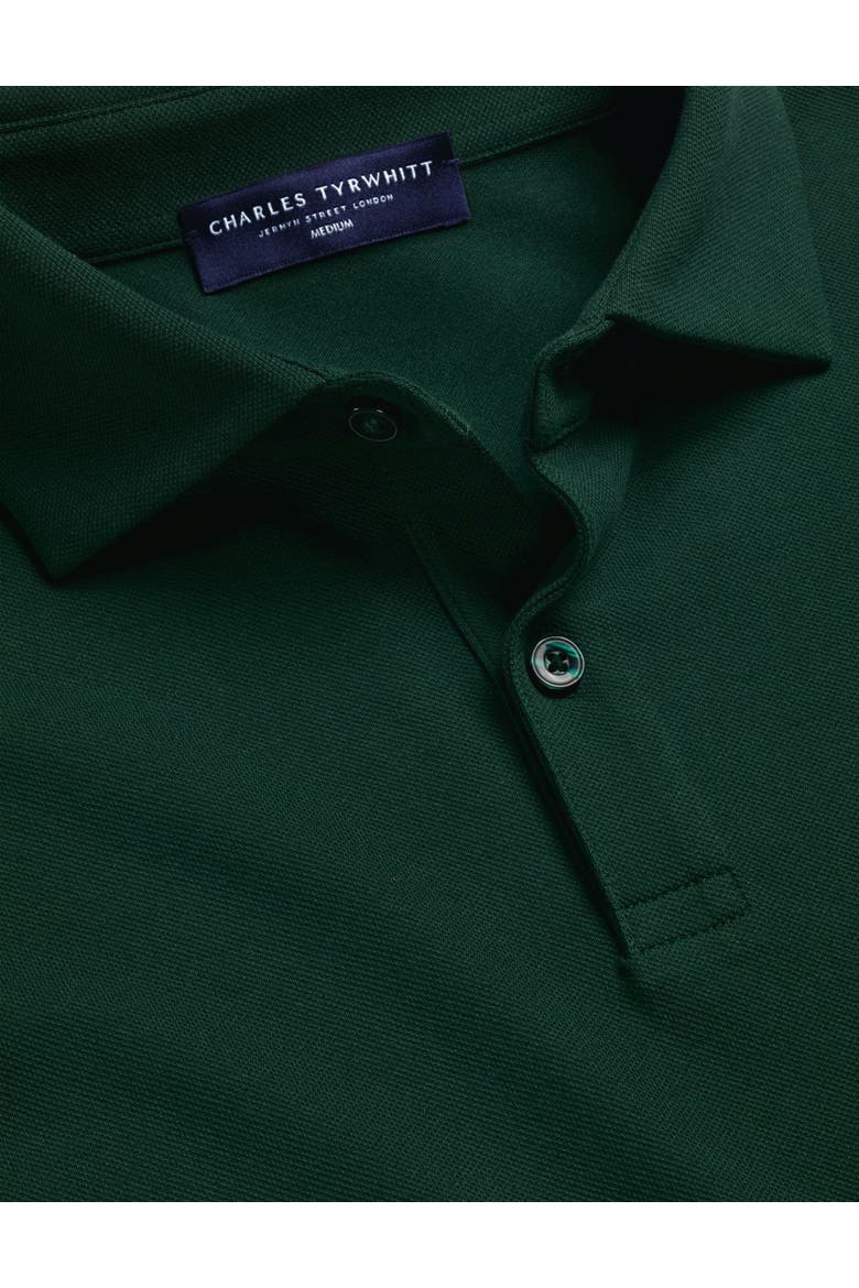 Short Sleeve Cotton Stretch Smart Pique Polo, Alternate, color, Dark Green