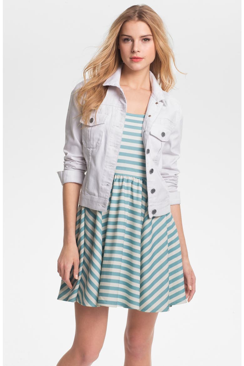 Denim Jacket, Main, color, OPTIC WHITE