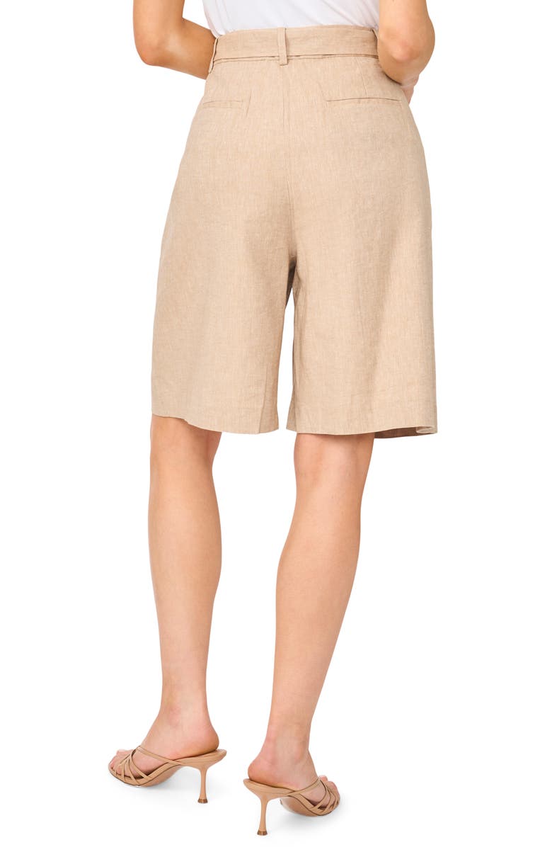 Halogen<sup>®</sup> Belted Pleated Longer Length Shorts, Alternate, color, 