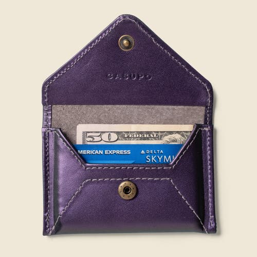 Casupo Mini Envelope Wallet With Rfid Protection In Purple