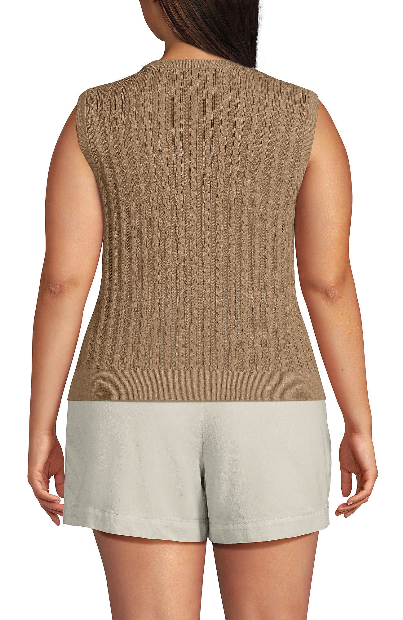 Cotton Pointelle Shell Sweater - image 4