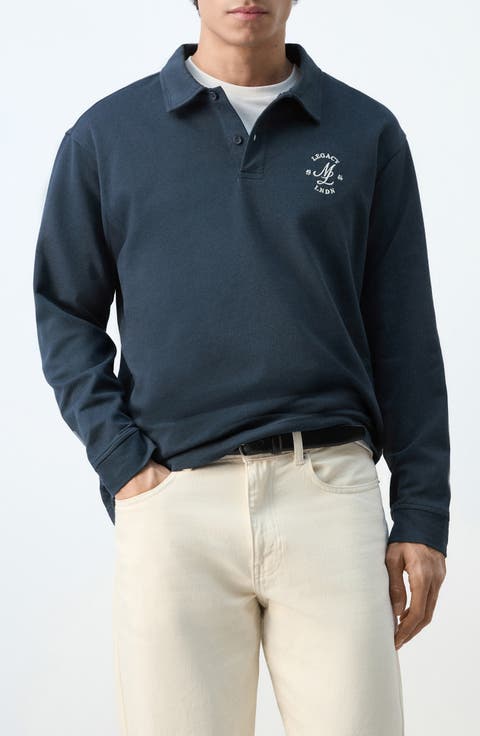 Cotton Embroidered Graphic Polo