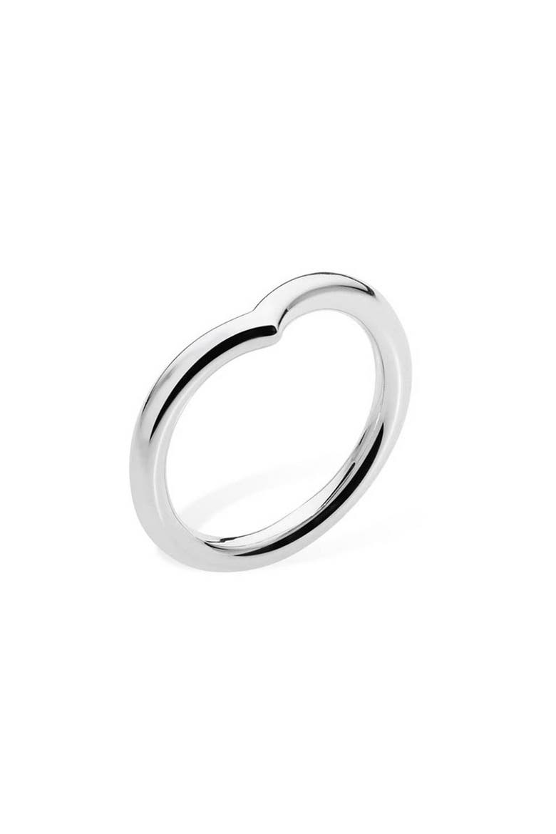 Drop Wishbone Ring, Main, color, Sterling Silver