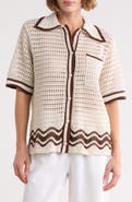 DRESS TO Collared Button Front Shirt