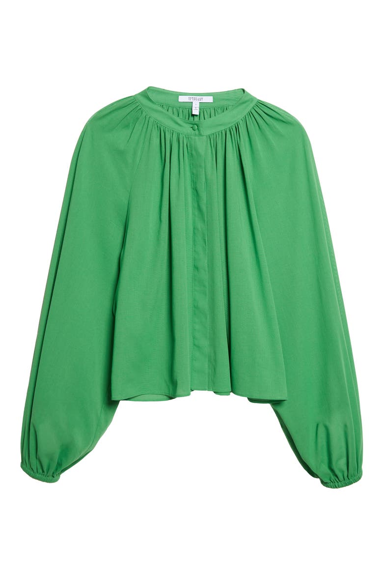 Zoey Blouson Sleeve Shirt, Alternate, color, ONLINE LIME