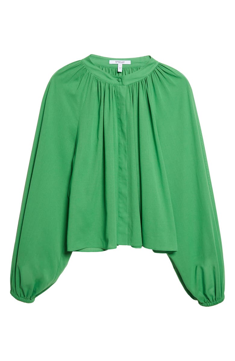 Derek Lam 10 Crosby Zoey Blouson Sleeve Shirt, Alternate, color, Online Lime