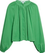 Derek Lam 10 Crosby Zoey Blouson Sleeve Shirt