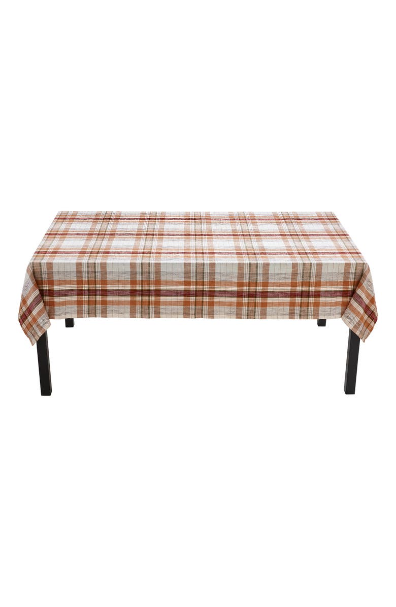 tag Eva Slub Weave Plaid Tablecloth for Fall Harvest Multicolor, Alternate, color, 