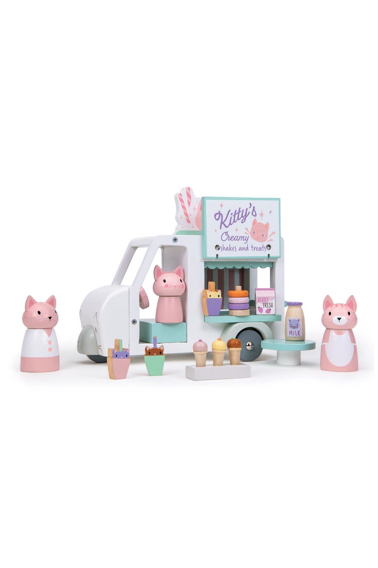 Kitty's Milkshake Van Play Set, Alternate, color, WHITE MULTI