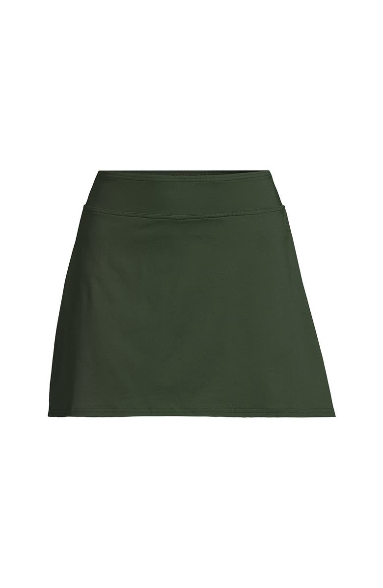 Lands' End Swim Skirt Swim Bottoms, Alternate, color, Rich Olive Green