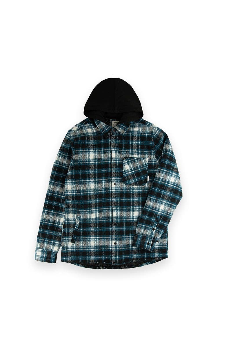Shaheen Button Down Shacket, Main, color, Coronet Blue/ Witness Plaid