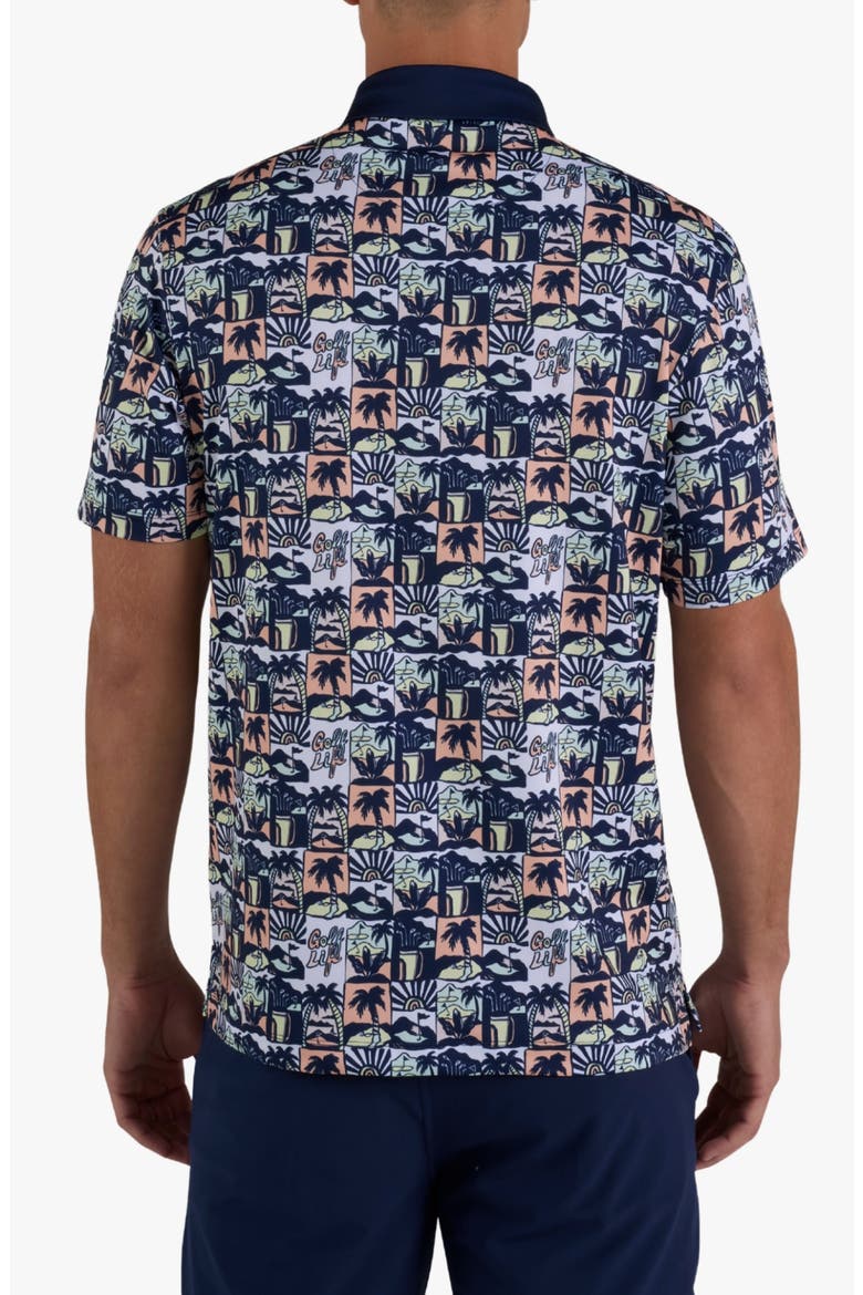 Core Tropical Print Performance Golf Polo, Alternate, color, GOLF PLEASE