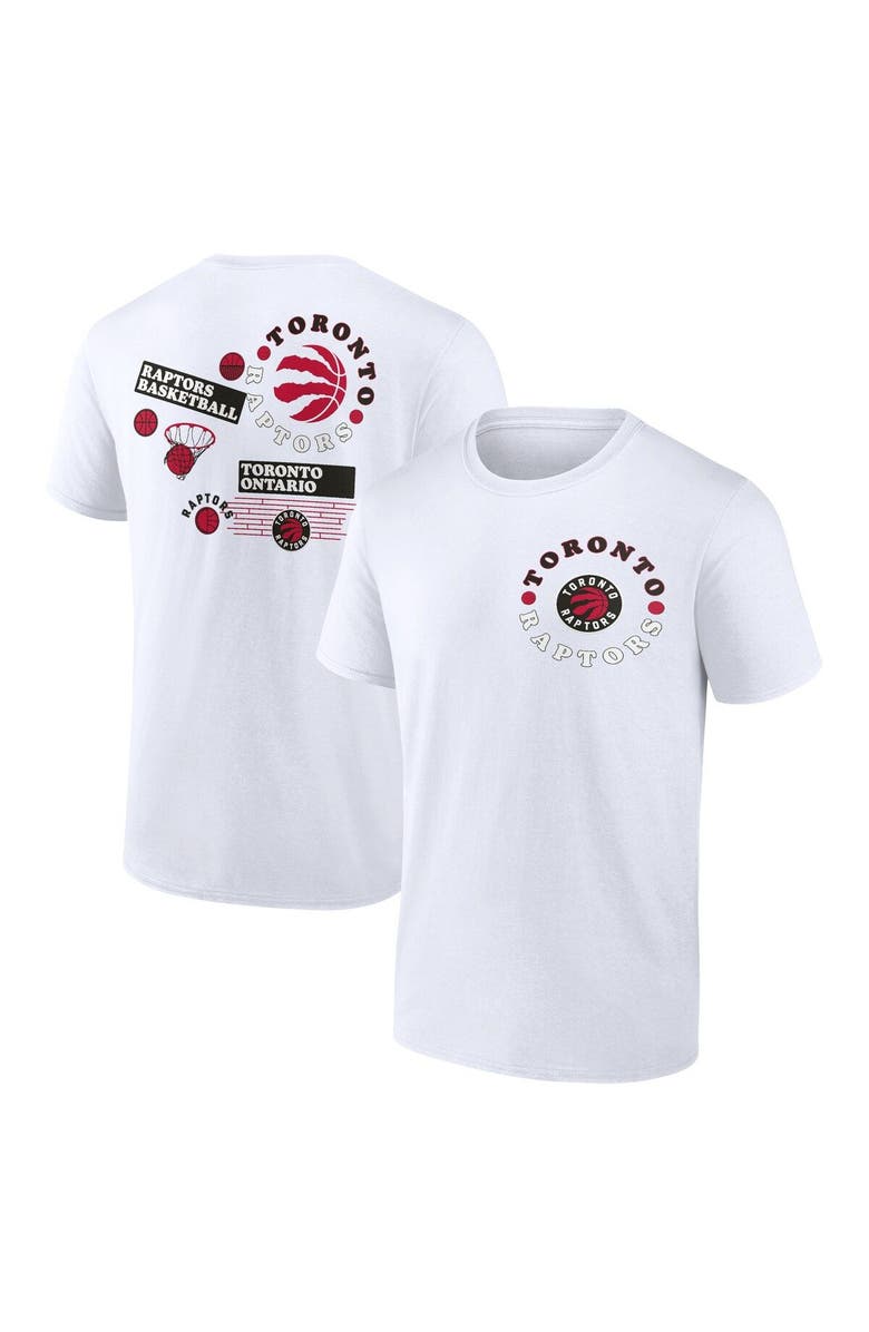 FANATICS Men's Fanatics Branded White Toronto Raptors Street Collective T-Shirt, Main, color, White