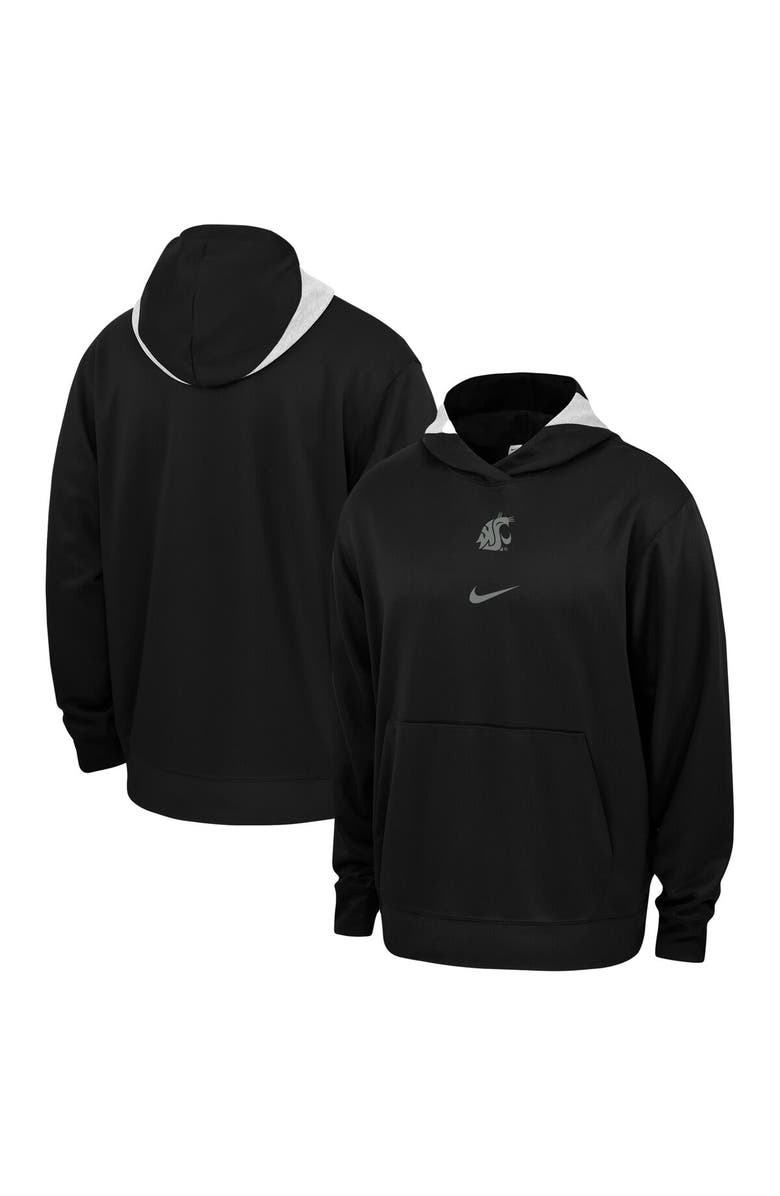 Nike Men's Nike Black Washington State Cougars Basketball Spotlight Performance Pullover Hoodie, Main, color, Black