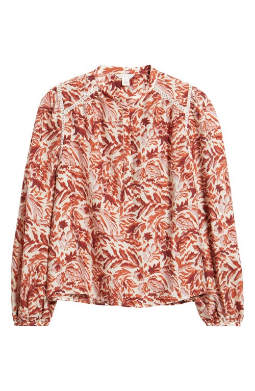 Caslonr Caslon(r) Embroidered Inset Top In Multi