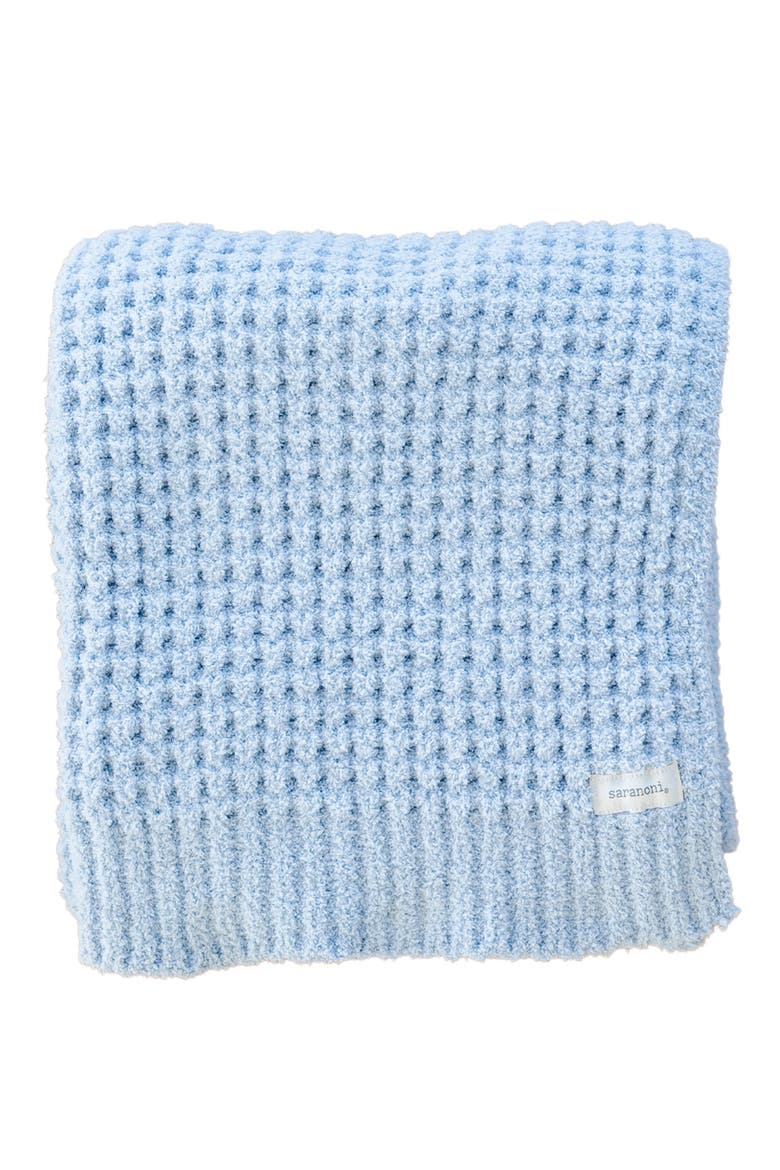 Waffle Toddler Blanket, Main, color, BLUE JAY