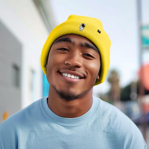 Dalix Astronaut Beanie In Yellow