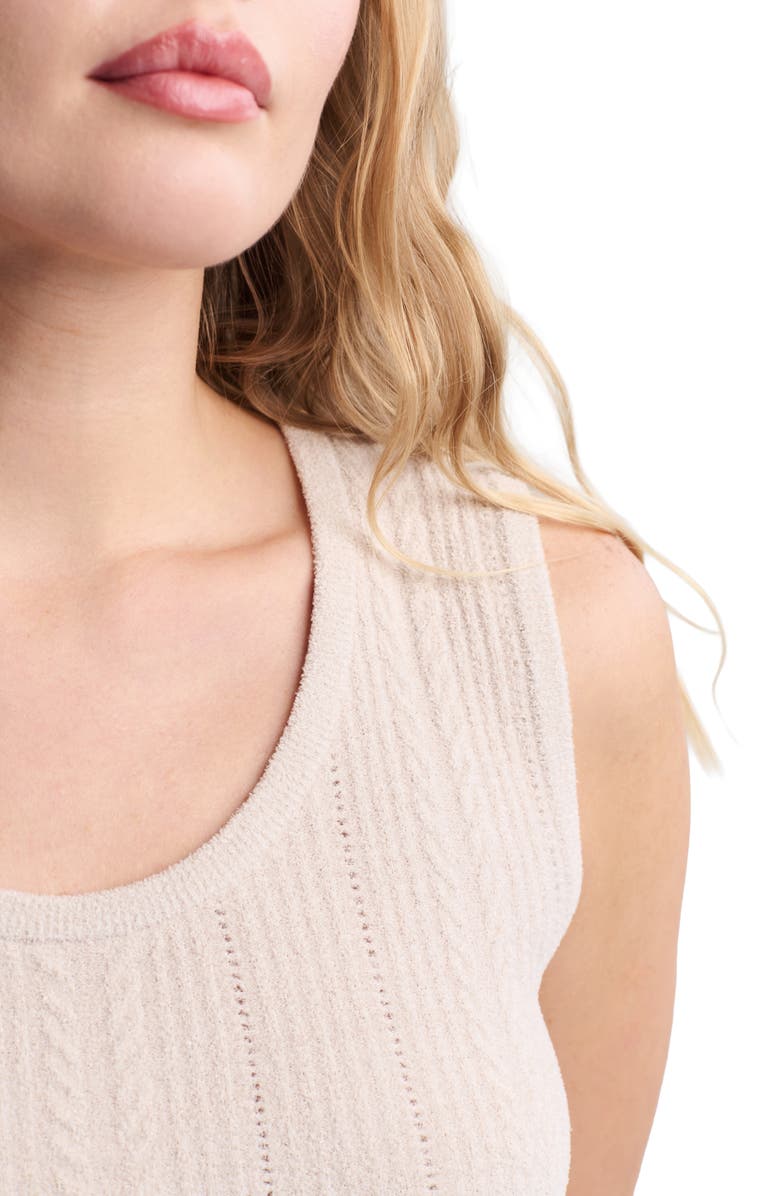 Barefoot Dreams<sup>®</sup> CozyChic<sup>™</sup> Cable Knit Tank, Alternate, color, Stone