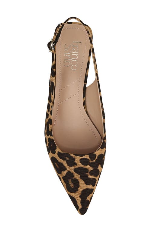 Franco Sarto Jaden Pointed Toe Slingback Pump In Brown
