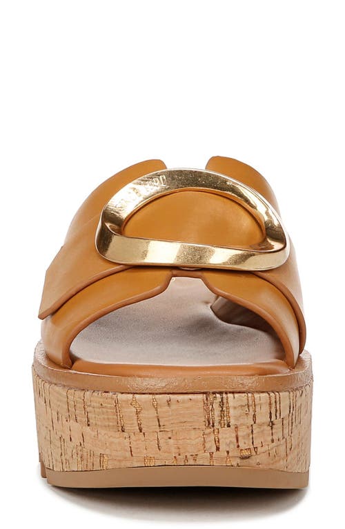 Franco Sarto Hoda Platform Wedge Slide Sandal In Tan