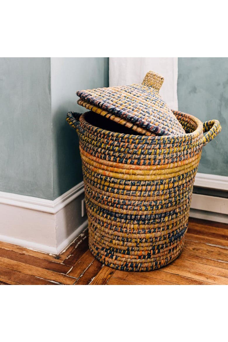 Bright Day Hamper, Alternate, color, Brown