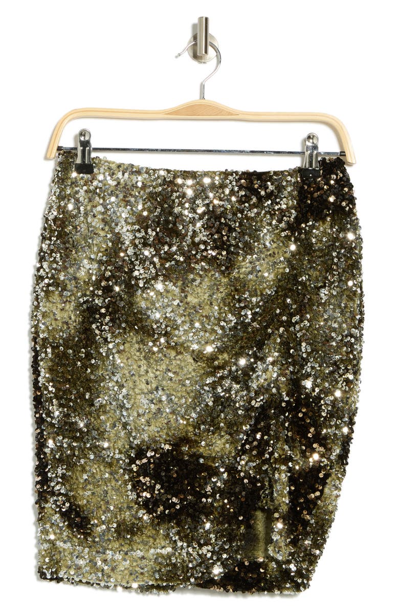 BOSS Orange Vania Sequin Pencil Skirt, Alternate, color,