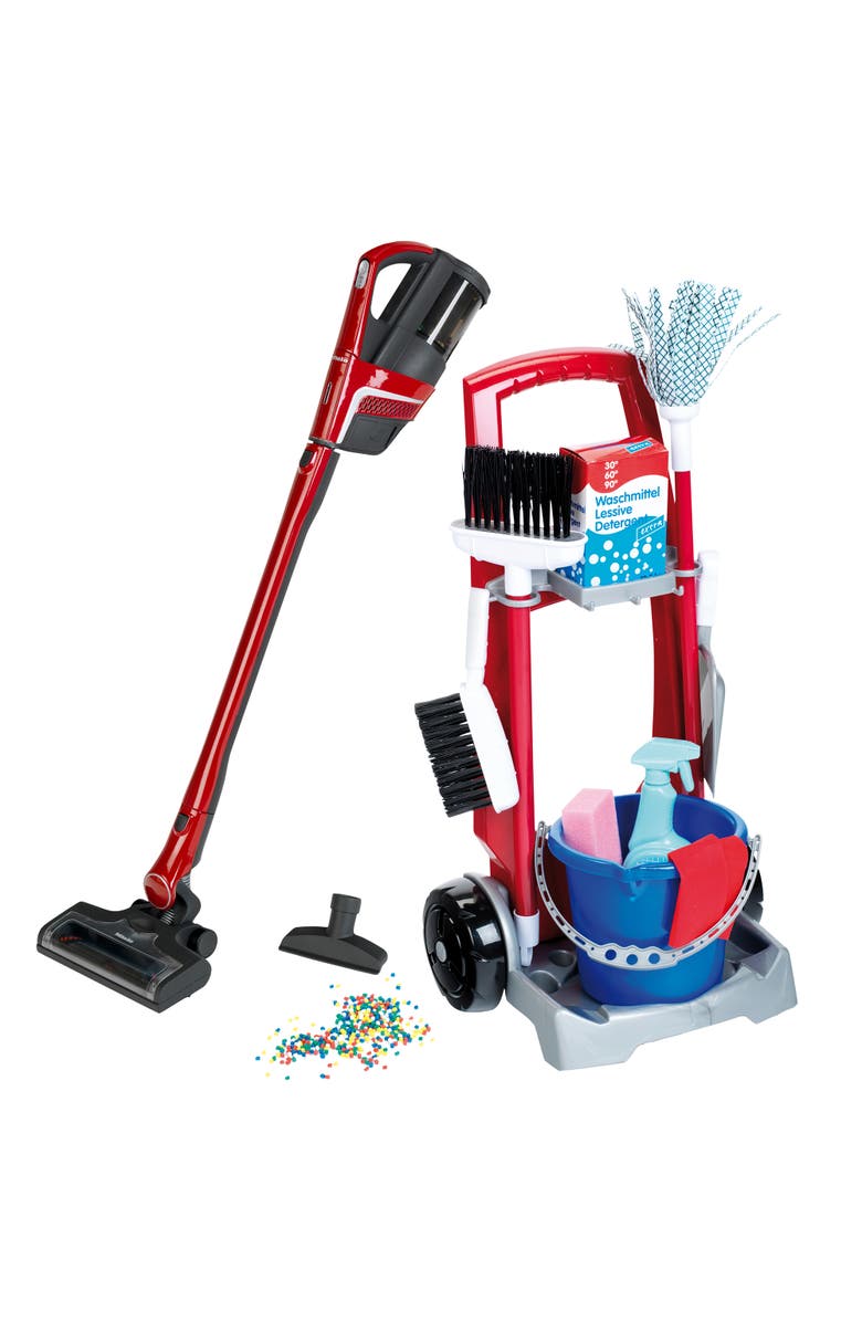 Miele Cleaning Trolley W/ Miele Triflex Vacuum Cleaner Cleaning Playset, Ages 3+, Main, color, Multicolored