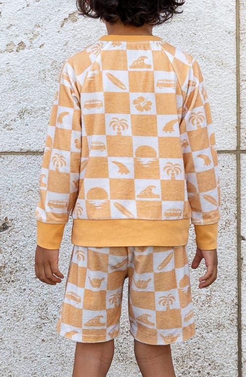 Miki Miette Kids' Iggy Surf Print Cotton Sweatshirt In Point Break