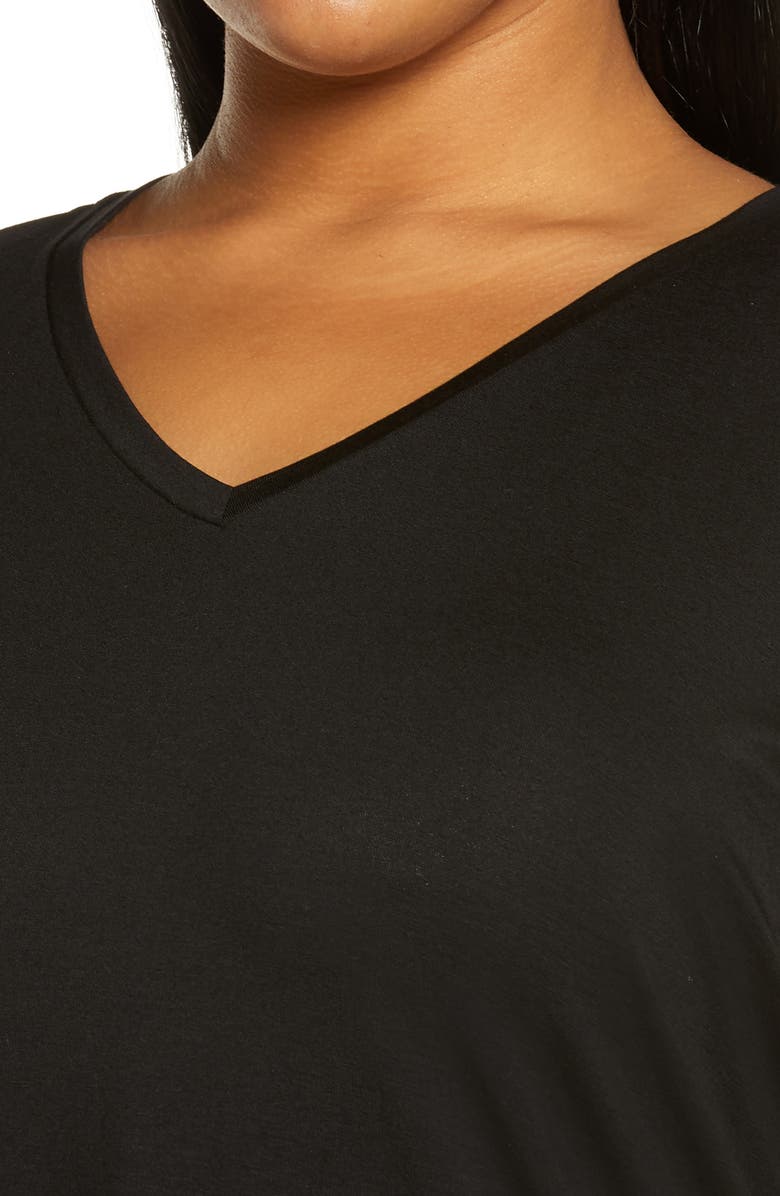 Eileen Fisher Boxy V-Neck Top, Alternate, color, 