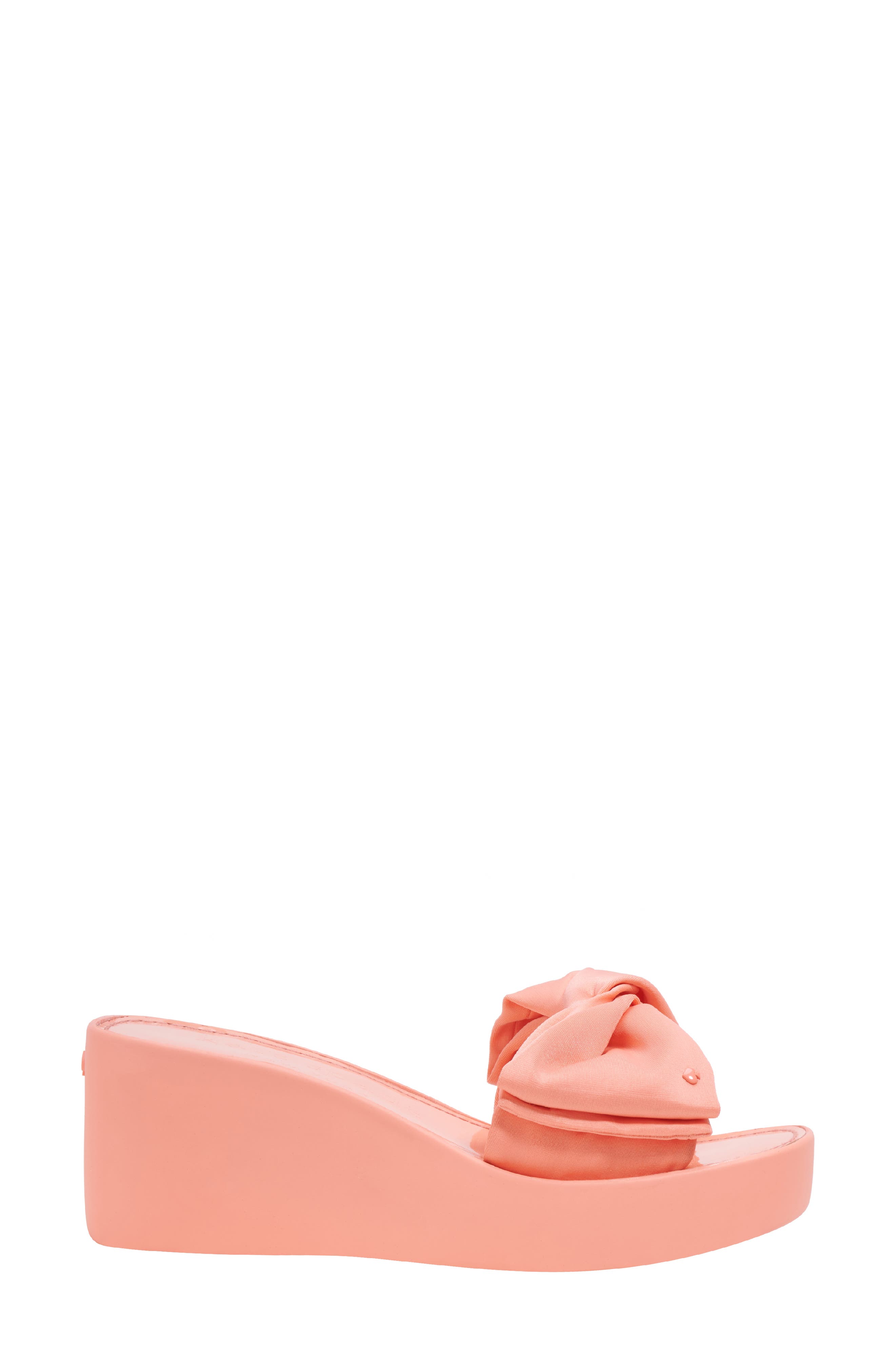 Kate Spade New York bikini platform wedge sandal, Alternate, color, Melon Ball